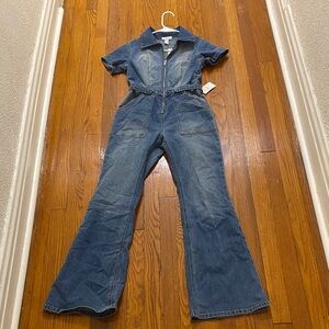 Forever 21 Blue Denim Jumpsuit
